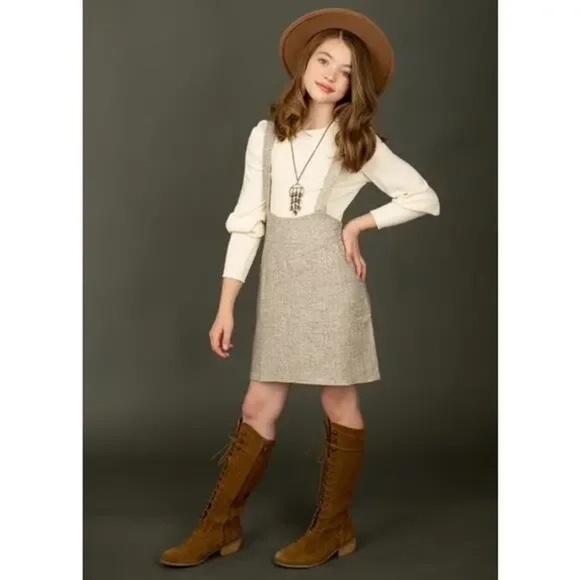 NWT Joyfolie Mia Joy “Yessica” Jumper • Oat Twill • Size 14 - Picture 3 of 9